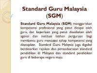 Standard Guru Malaysia SGM [PDF]