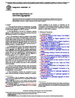 Standard Specification For Concrete Aggregates - Norma ASTM C33 2018