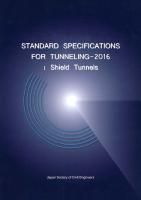 Standard Specifications For Tunneling-2016 Shieldtunnels