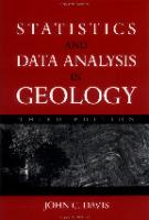 Statistics and Data Analysis in Geology (3rd - Ed.)