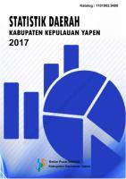 Statistik Daerah Kabupaten Kepulauan Yapen 2017