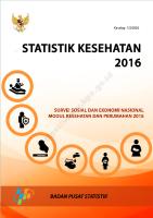 Statistik Kesehatan 2016 [PDF]