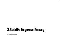 Statistika Pengukuran Berulang PDF