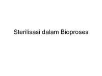 Sterilisasi Dalam Bioproses