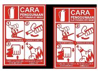 Stiker Cara Penggunaan Apar