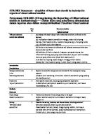 STROBE-Checklist & Terjemahan Pembahasan