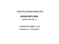 Struktur Bangunan Sipil I