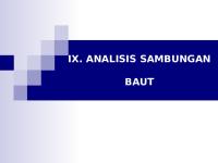 Struktur Kayu - Ix. Analisis Sambungan Baut