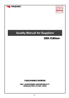 Supplier Quality Manual (26th Edition) [PDF]