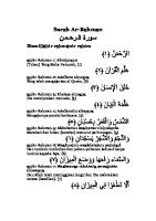 Surah Ar Rahman