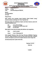 Surat Dispensasi Aulia