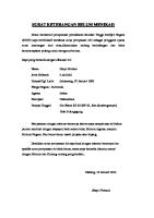 Surat Keterangan Belum Menikah [PDF]