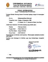 Surat Keterangan Mahasiswa