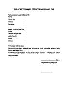 Surat Keterangan Persetujuan Orang Tua [PDF]