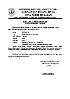 Surat Keterangan Usaha