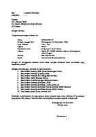 Surat Lamaran Dan CV Pama Marwan [PDF]