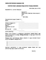 Surat Lamaran Kerja Tenaga Honorer [PDF]