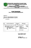 Surat Pengantar Pemberkasan Cpns