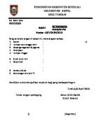 Surat Pengantar RT