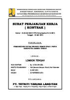 Surat Perjanjian Kerja (Kontrak)