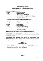 Surat Perjanjian Pindah Kavling [PDF]