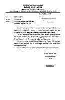 Surat Permohonan Pencairan