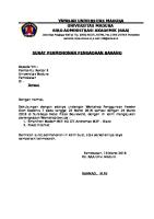 Surat Permohonan Pengadaan Barang