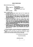 Surat Pernyataan Bebas Pekerja Anak Pt. GCM