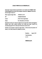 Surat Pernyataan Kesediaan Mengikuti Latsar [PDF]