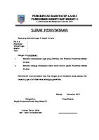 Surat Pernyataan Menjaga Kerahasiaan Rekam Medis