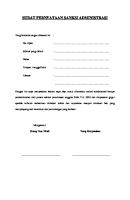 Surat Pernyataan Sanksi Administrasi [PDF]