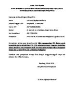SURAT PERNYATAAN Tidak Menggunakan STR