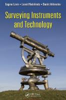 Surveying Instruments and Technology by Leonid Nadolinets and Eugene Levin and Daulet Akhmedov