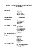 Susunan Panitia Family Gathering