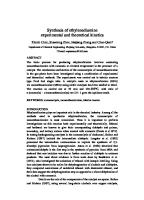 Synthesis of Ethylenediamine Experimental and Theoretical Kinetics