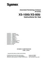 Sysmex Xs-800i1000i Instructions For Use User's Manual [PDF]