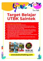 Tabel Target Materi Belajar Utbk Saintek [PDF]