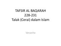 Tafsir Al Baqarah 228-231