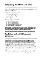 Tahap Mendidik Anak Sholeh [PDF]