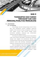 Tanggapan Dan Saran Terhadap Kerangka Acuan Kerja - Pengawasan Jalan