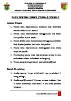 Tata Tertib Lomba Cerdas Cermat [PDF]