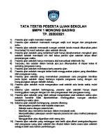 Tata Tertib Peserta Ujian Sekolah