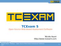 Tcexam 5: Open-Source Web-Based Assessment Software