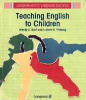 Teaching English To Children by Scott and Ytreberg