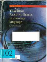 Teaching Reading Skills in A Foreign Language