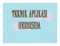 Teknik Aplikasi Herbisida [PDF]