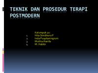 Teknik Dan Prosedur Terapi Postmodern [PDF]