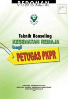 Teknik Konseling Bagi Petugas PKPR PDF