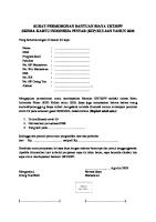 TEMPLATE - Surat Permohonan Bantuan UKT [PDF]