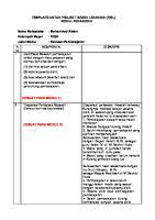 Template Untuk Project Based Learning